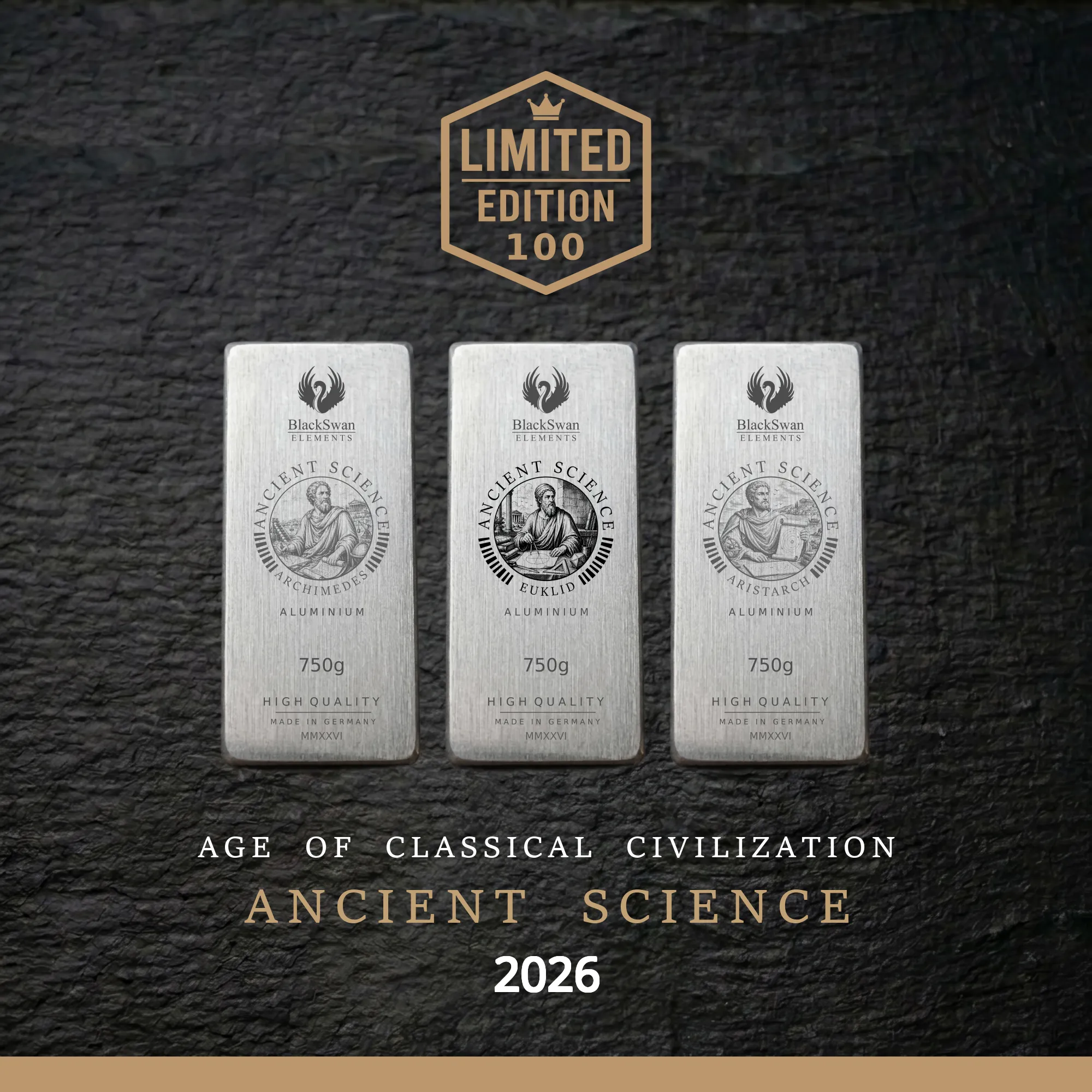 ANCIENT SCIENCE (2026) - Limited Edition - 6  x 750g Aluminiumbarren