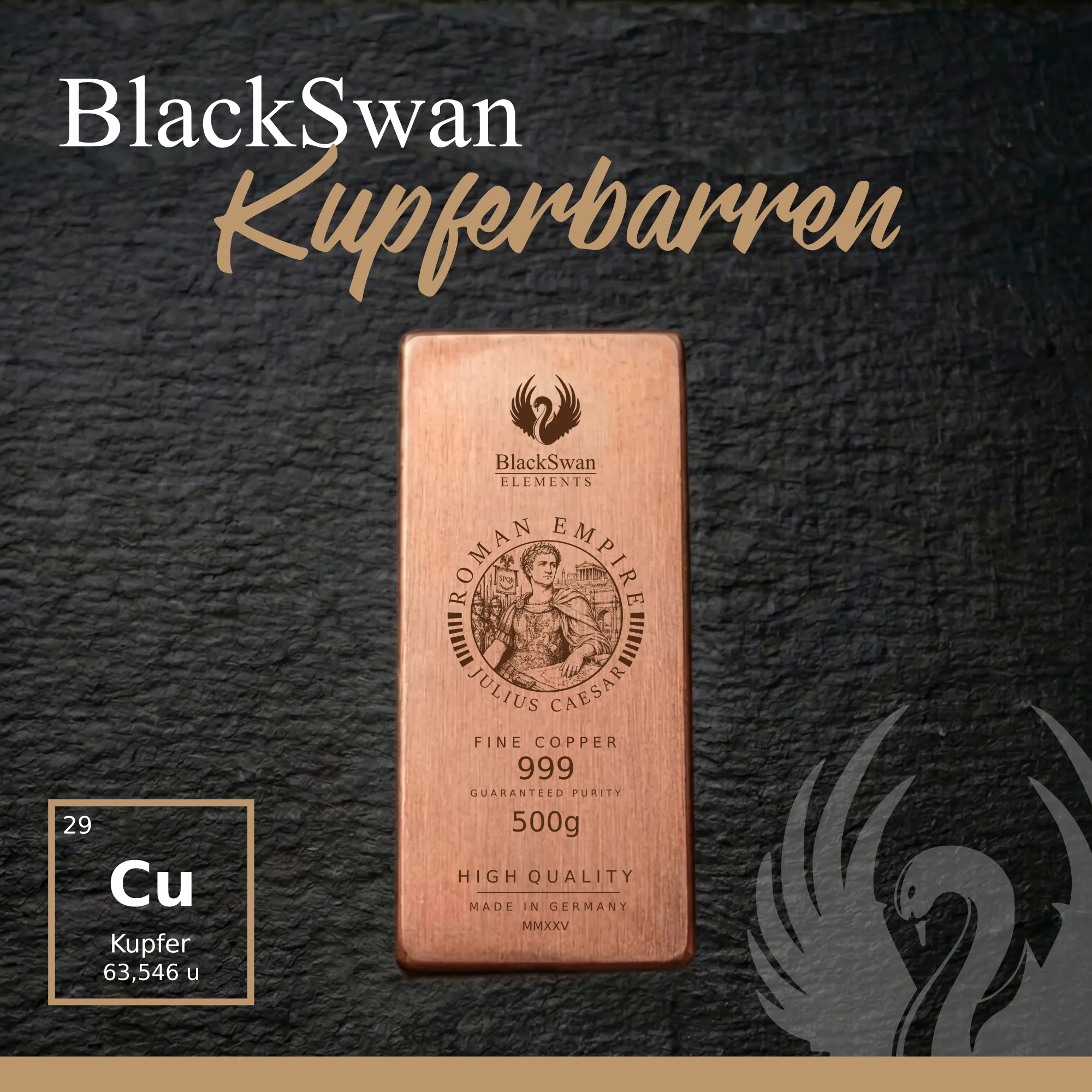 ROMAN EMPIRE (2025) - Limited Edition - 6  x 500g Kupferbarren