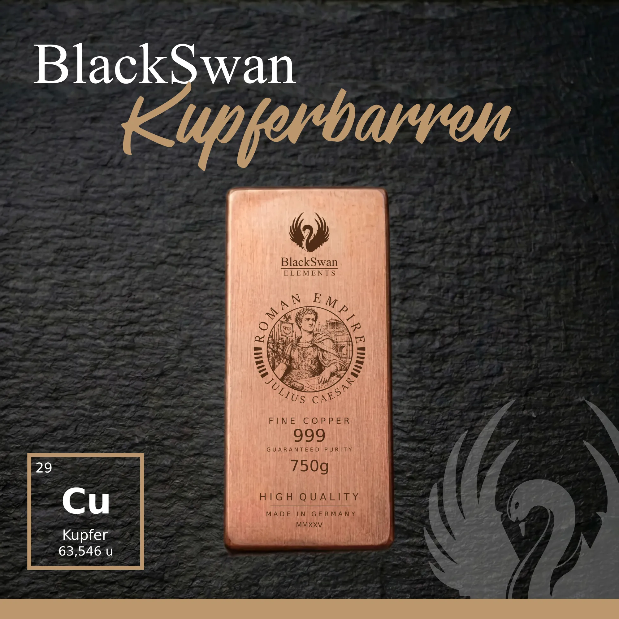 ROMAN EMPIRE (2025) - Limited Edition - 6  x 750g Kupferbarren
