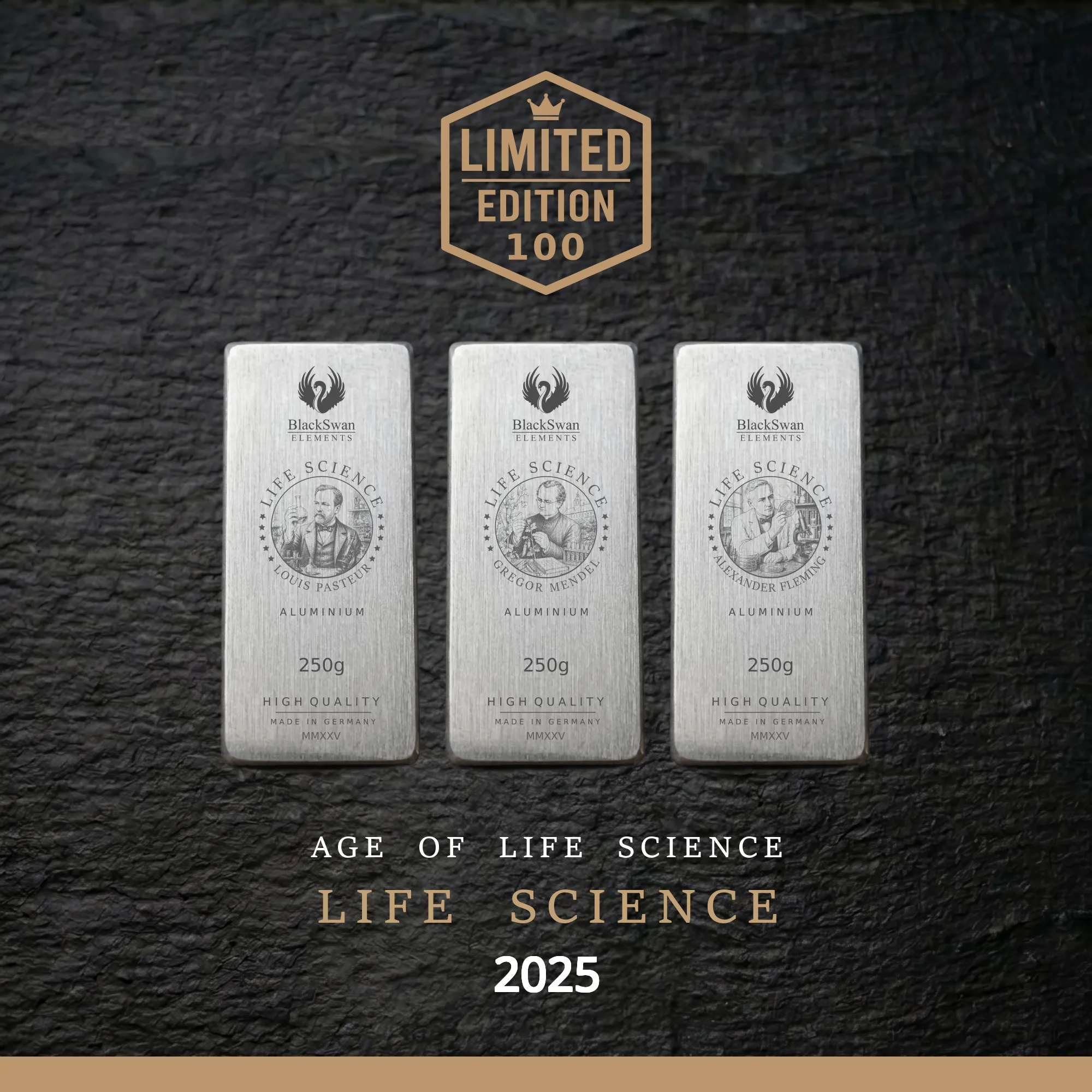 LIFE SCIENCE (2025) - Limited Edition - 6  x 250g Aluminiumbarren