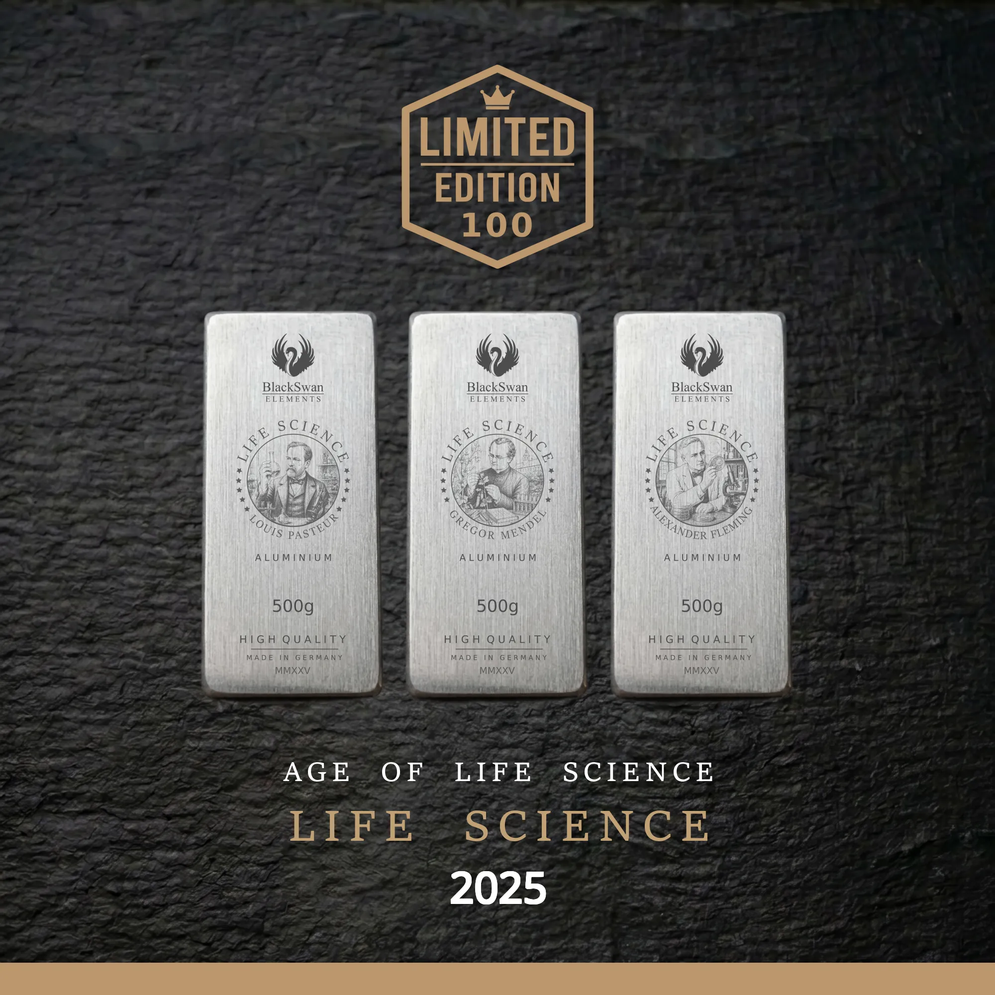 LIFE SCIENCE (2025) - Limited Edition - 6  x 500g Aluminiumbarren