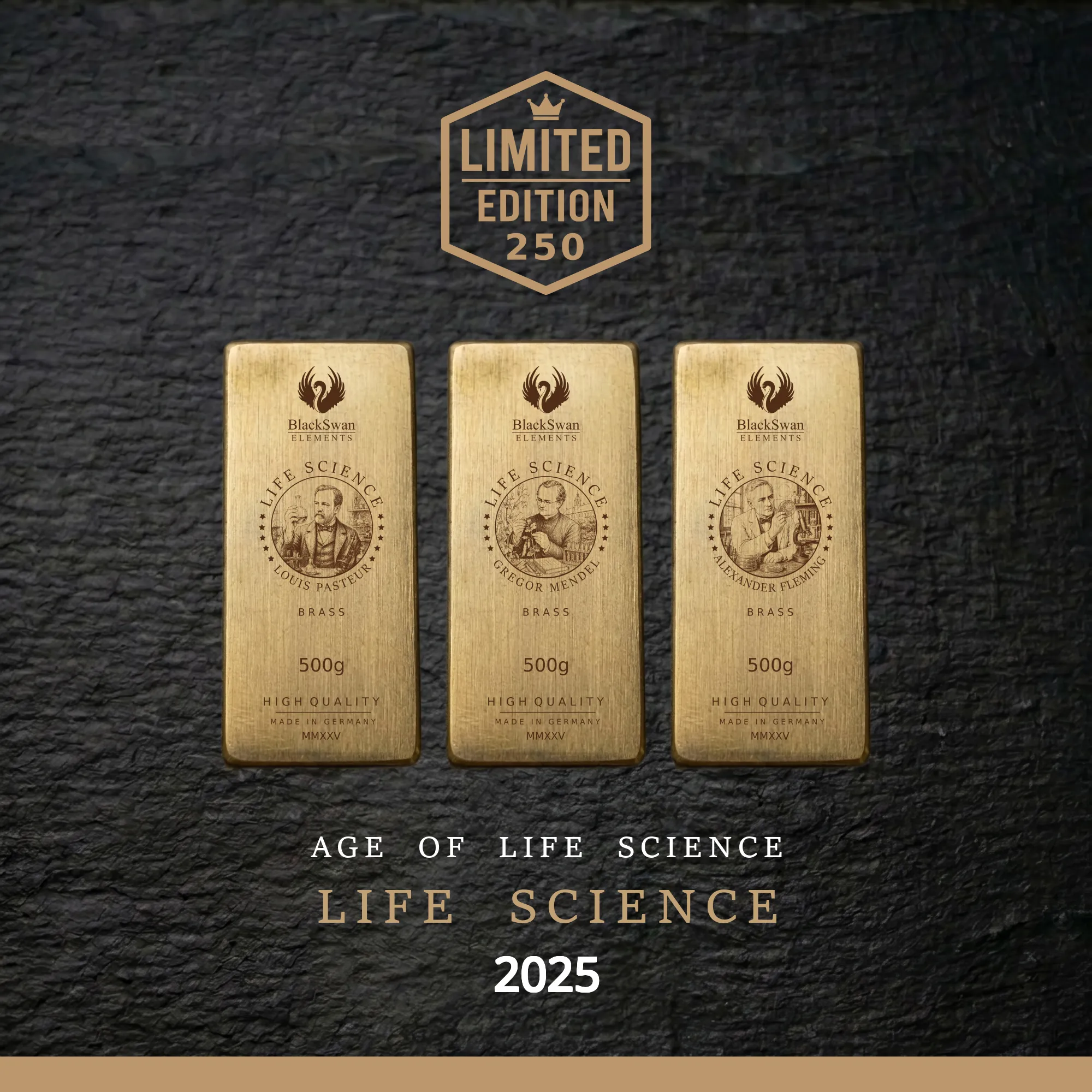 LIFE SCIENCE (2025) - Limited Edition - 6  x 500g Messingbarren