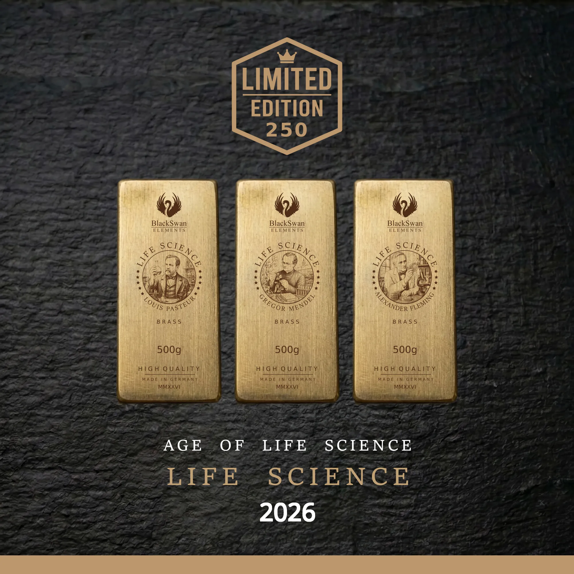 LIFE SCIENCE (2026) - Limited Edition - 6  x 500g Messingbarren