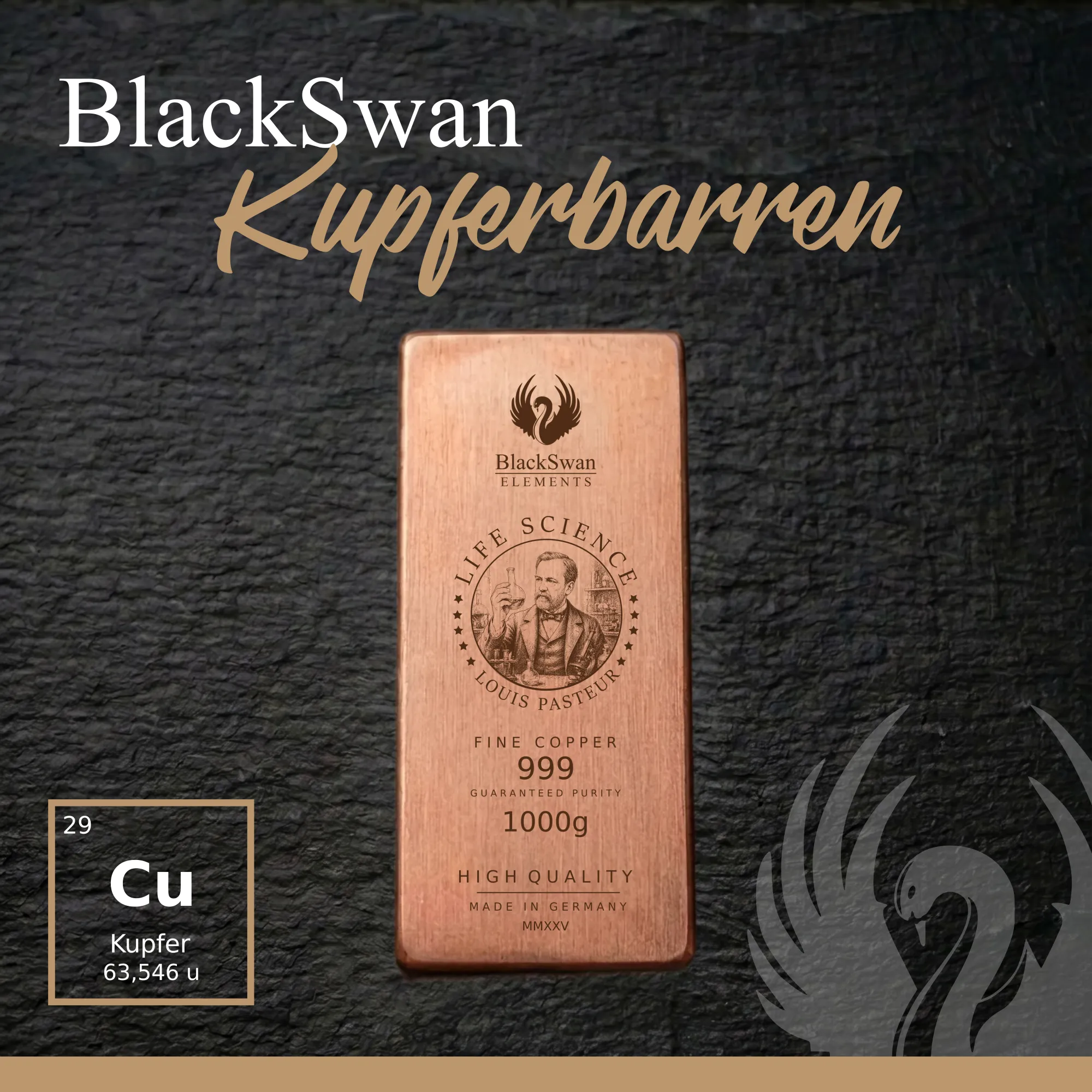 LIFE SCIENCE (2025) - Limited Edition - 6  x 1000g Kupferbarren