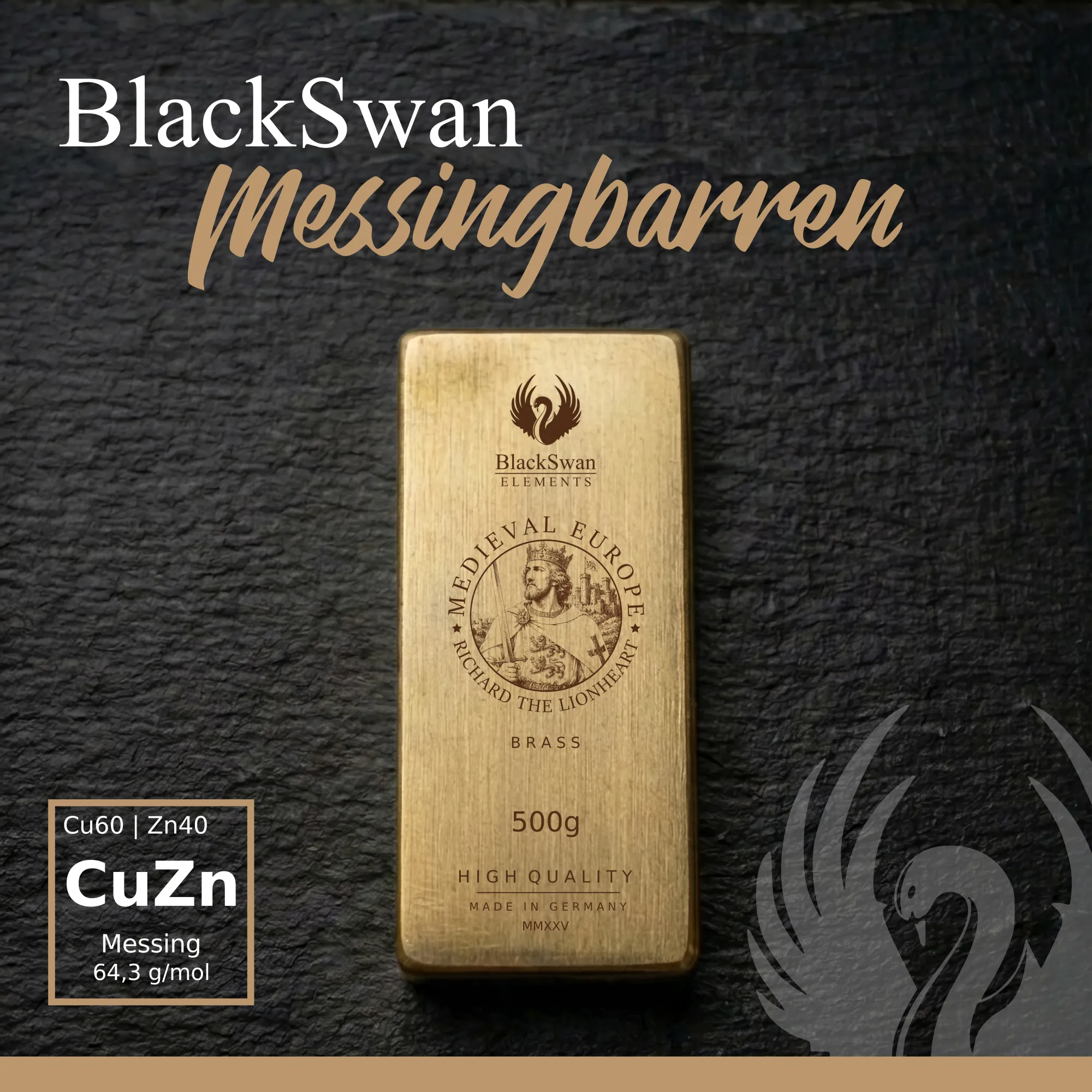 MEDIEVAL EUROPE (2025) - Limited Edition - 6  x 500g Messingbarren