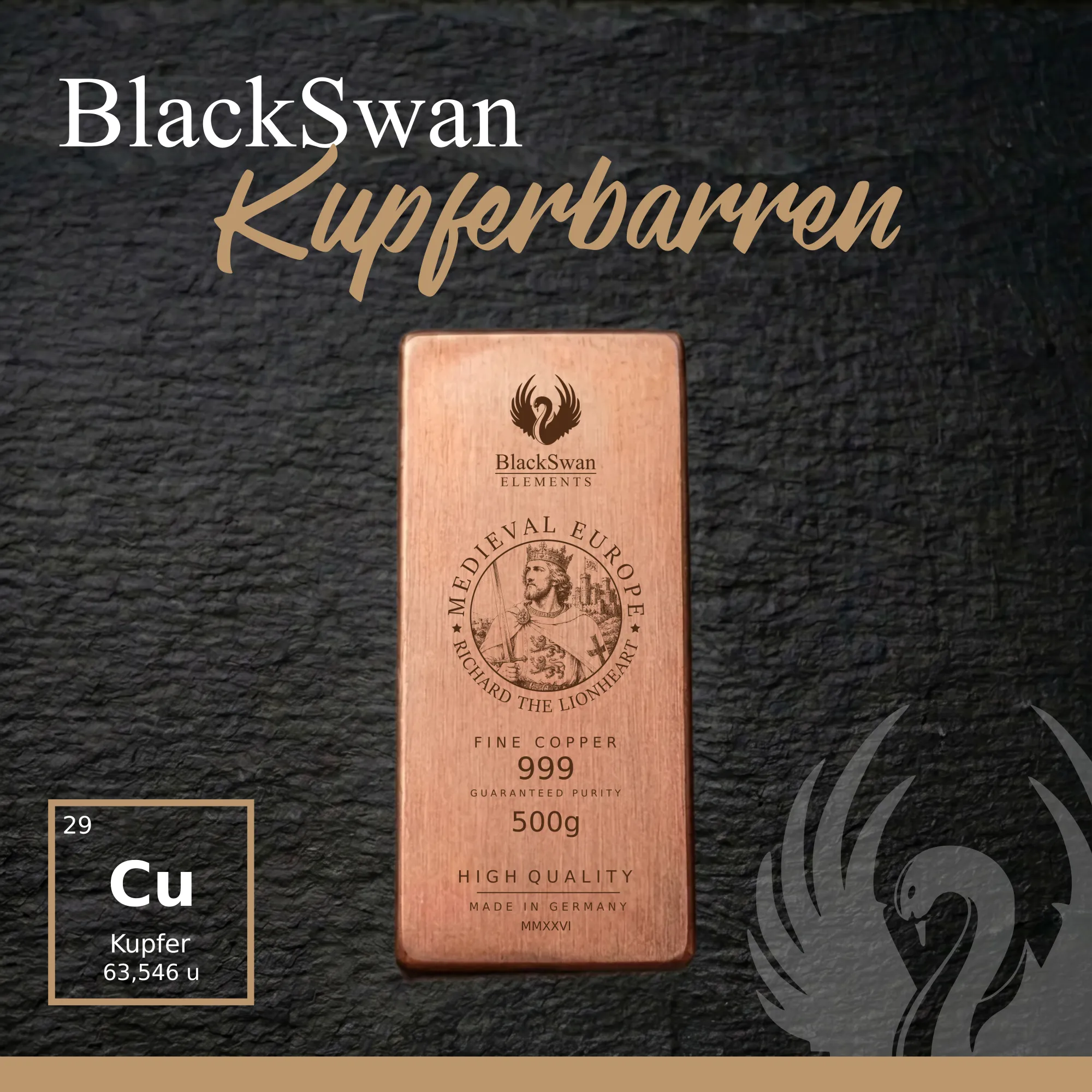 MEDIEVAL EUROPE (2026) - Limited Edition - 6  x 500g Kupferbarren
