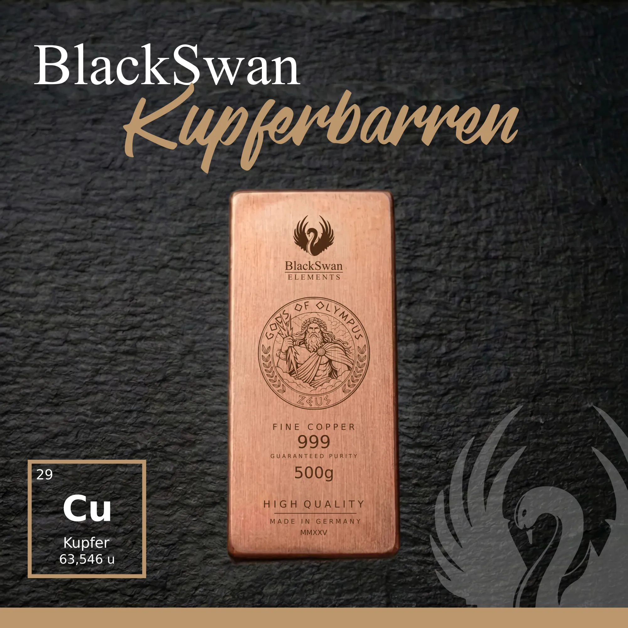 GODS OF OLYMPUS I (2025) - Limited Edition - 6  x 500g Kupferbarren
