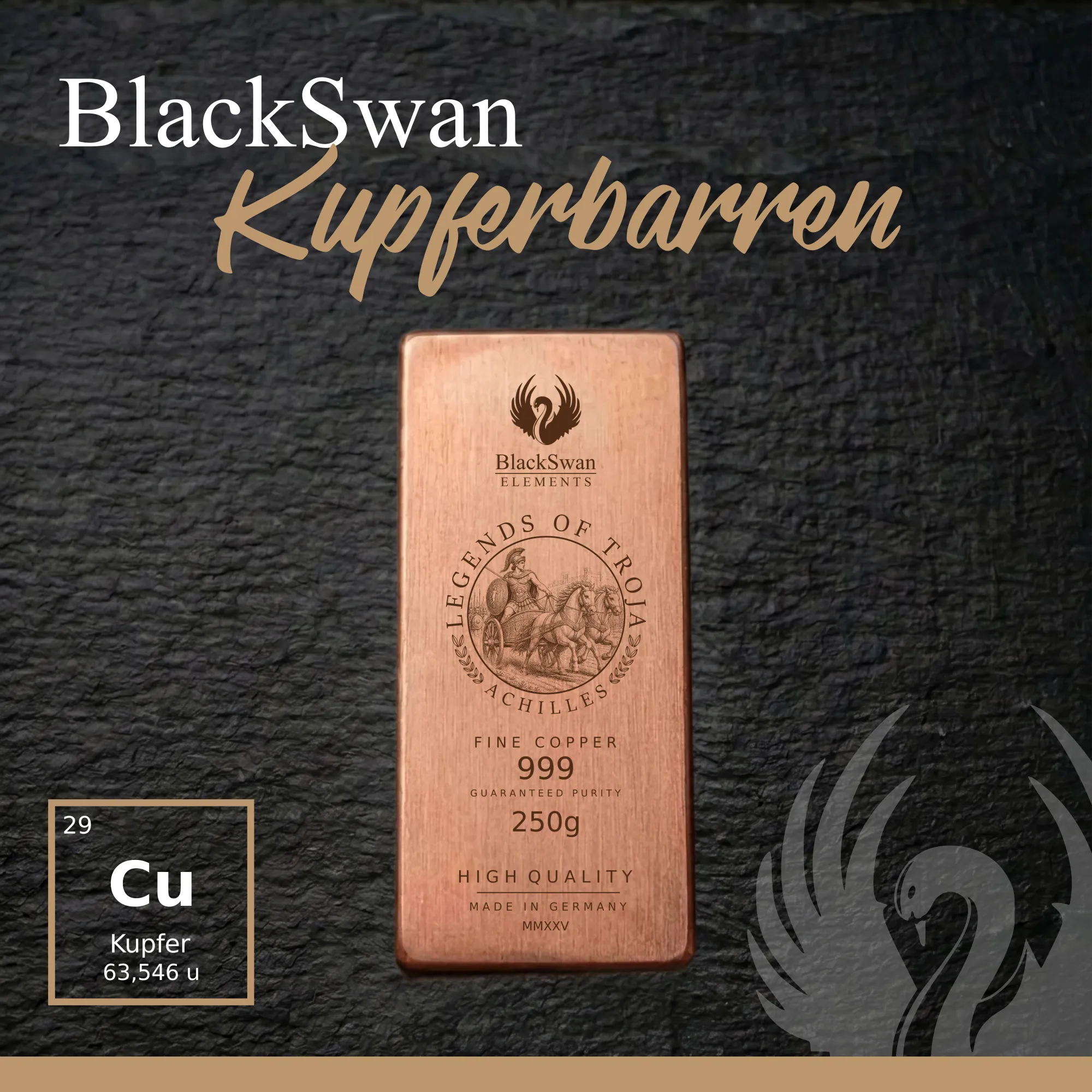 LEGENDS OF TROJA (2025) - Limited Edition - 6  x 250g Kupferbarren