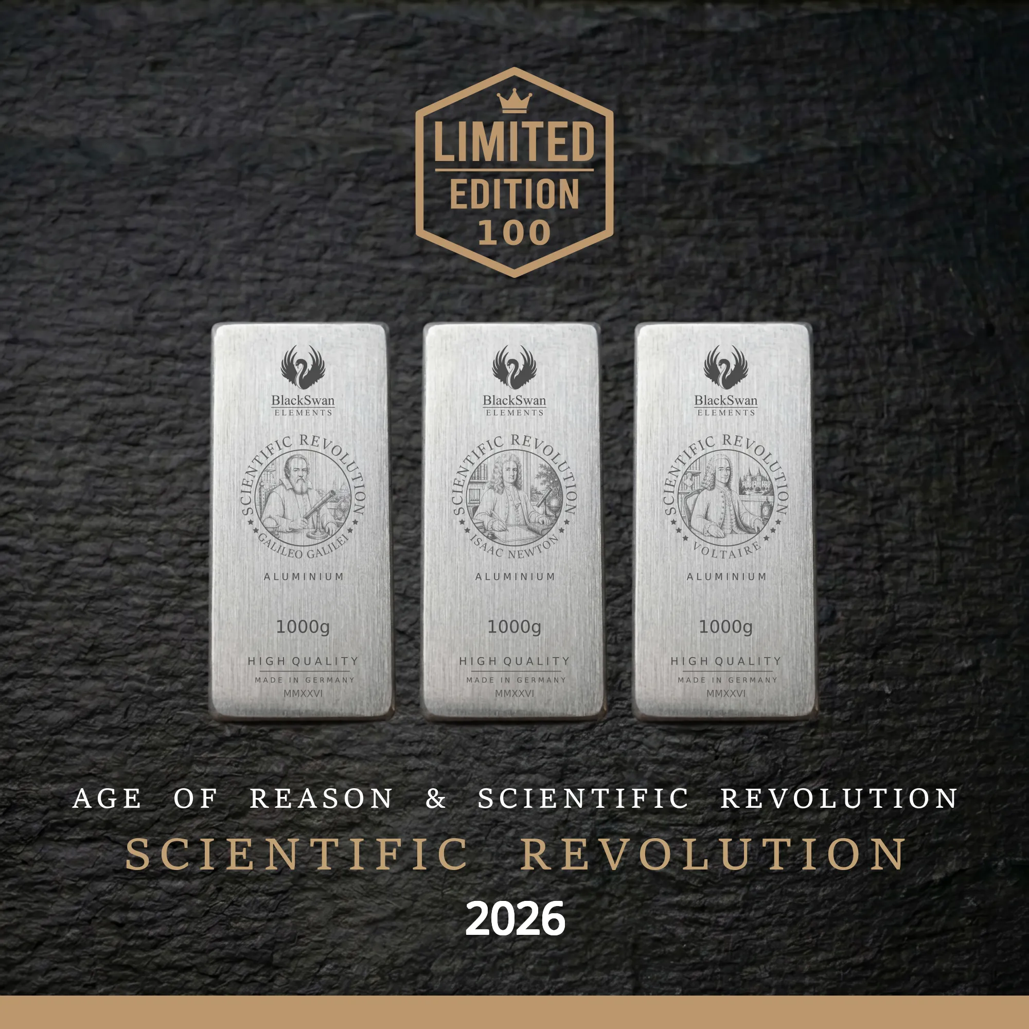 SCIENTIFIC REVOLUTION (2026) - Limited Edition - 6  x 1000g Aluminiumbarren