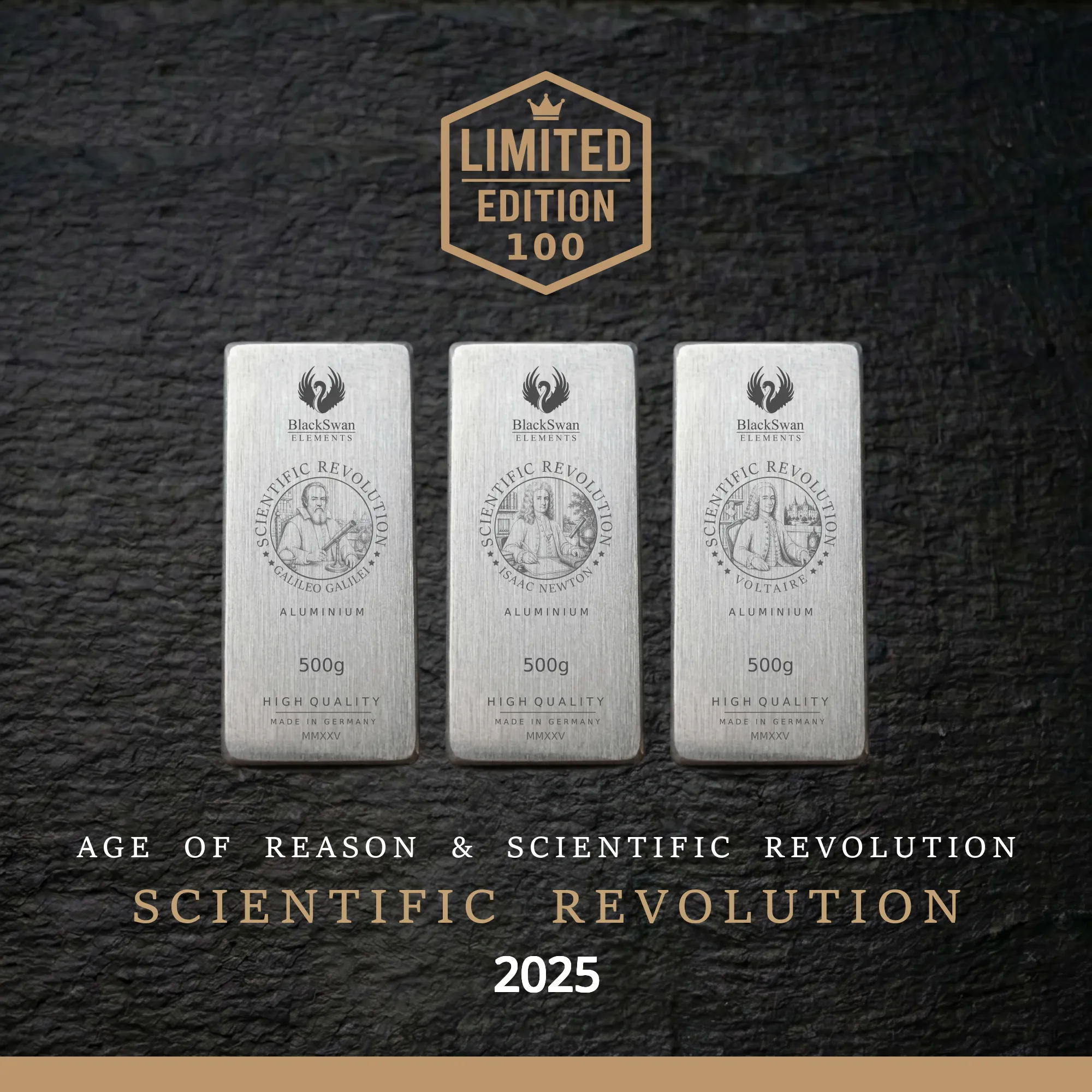 SCIENTIFIC REVOLUTION (2025) - Limited Edition - 6  x 500g Aluminiumbarren