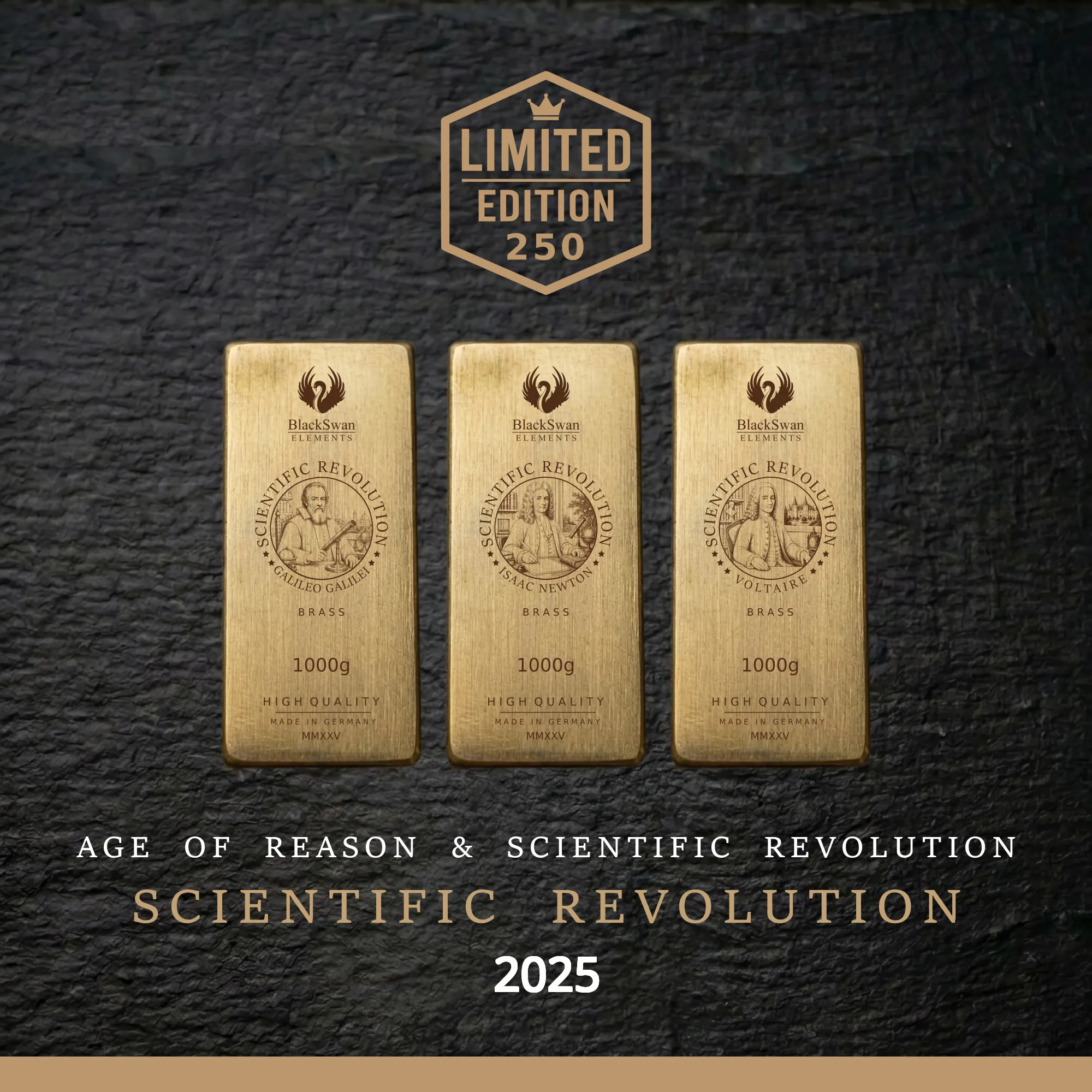 SCIENTIFIC REVOLUTION (2025) - Limited Edition - 6  x 1000g Messingbarren