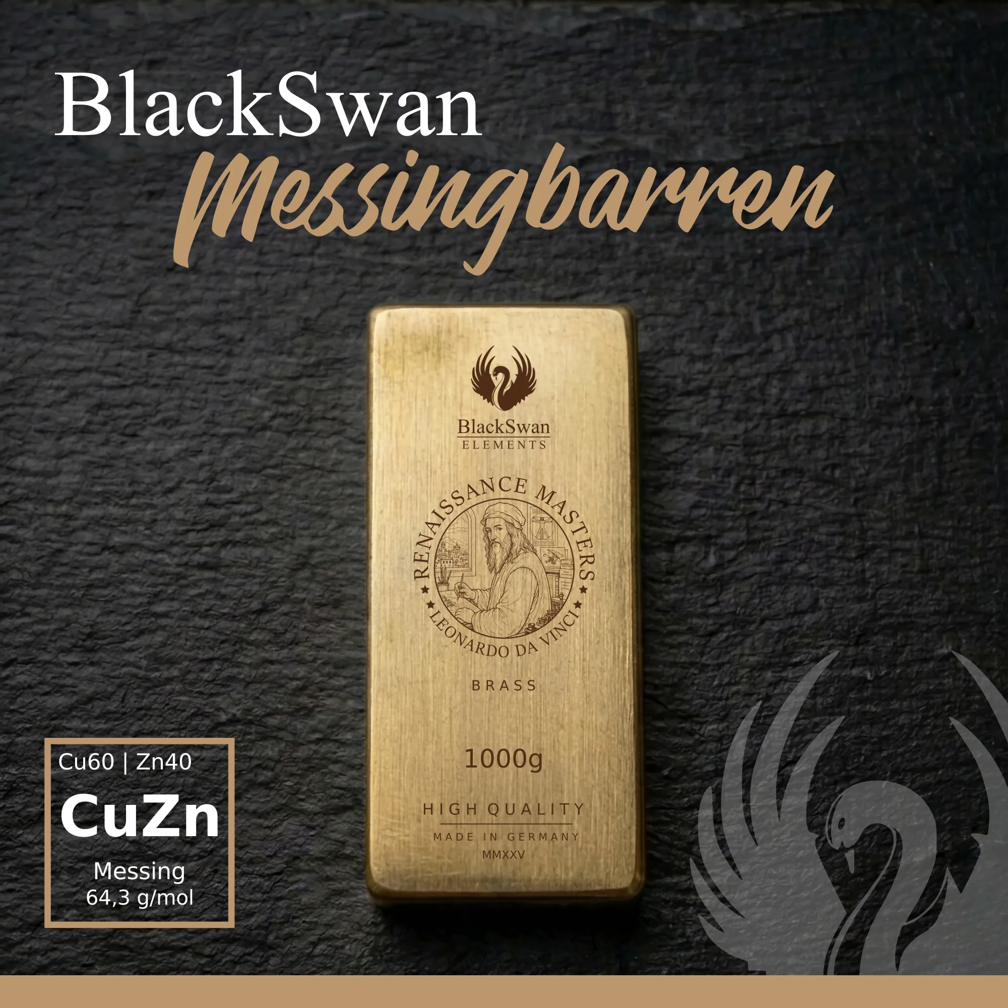 RENAISSANCE MASTERS (2025) - Limited Edition - 6  x 1000g Messingbarren