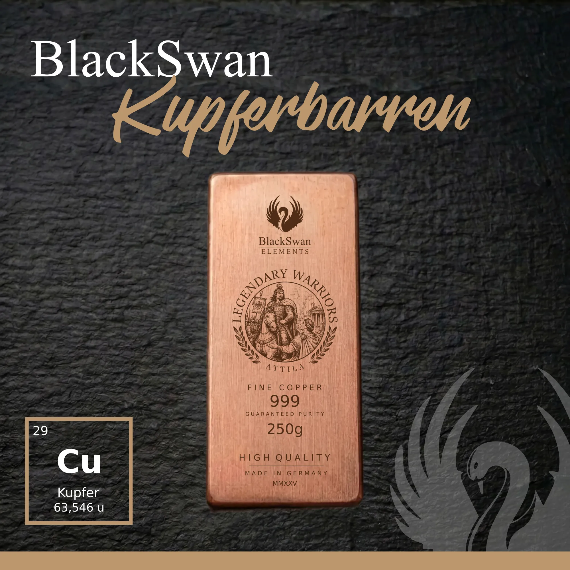 LEGENDARY WARRIORS III (2025) - Limited Edition - 6  x 250g Kupferbarren