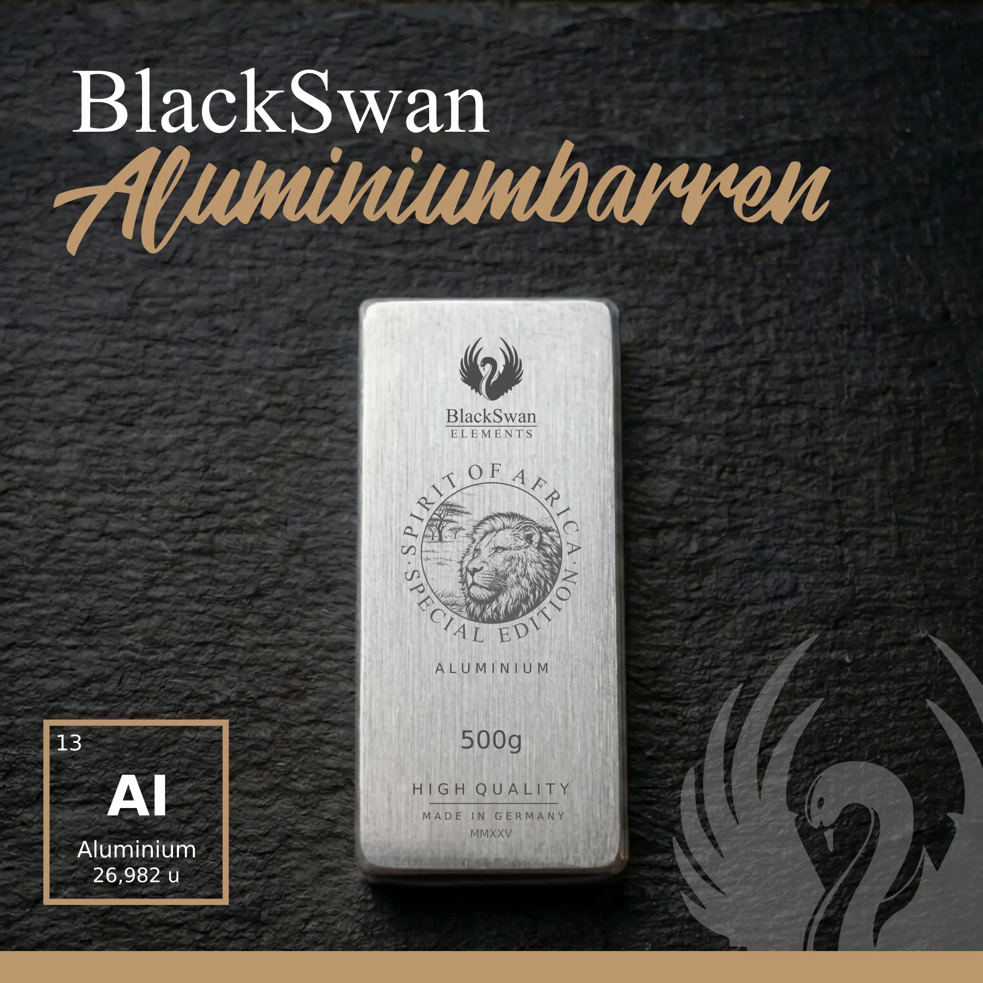 SPIRIT OF AFRICA (2025) - Limited Edition - 5  x 500g Aluminiumbarren