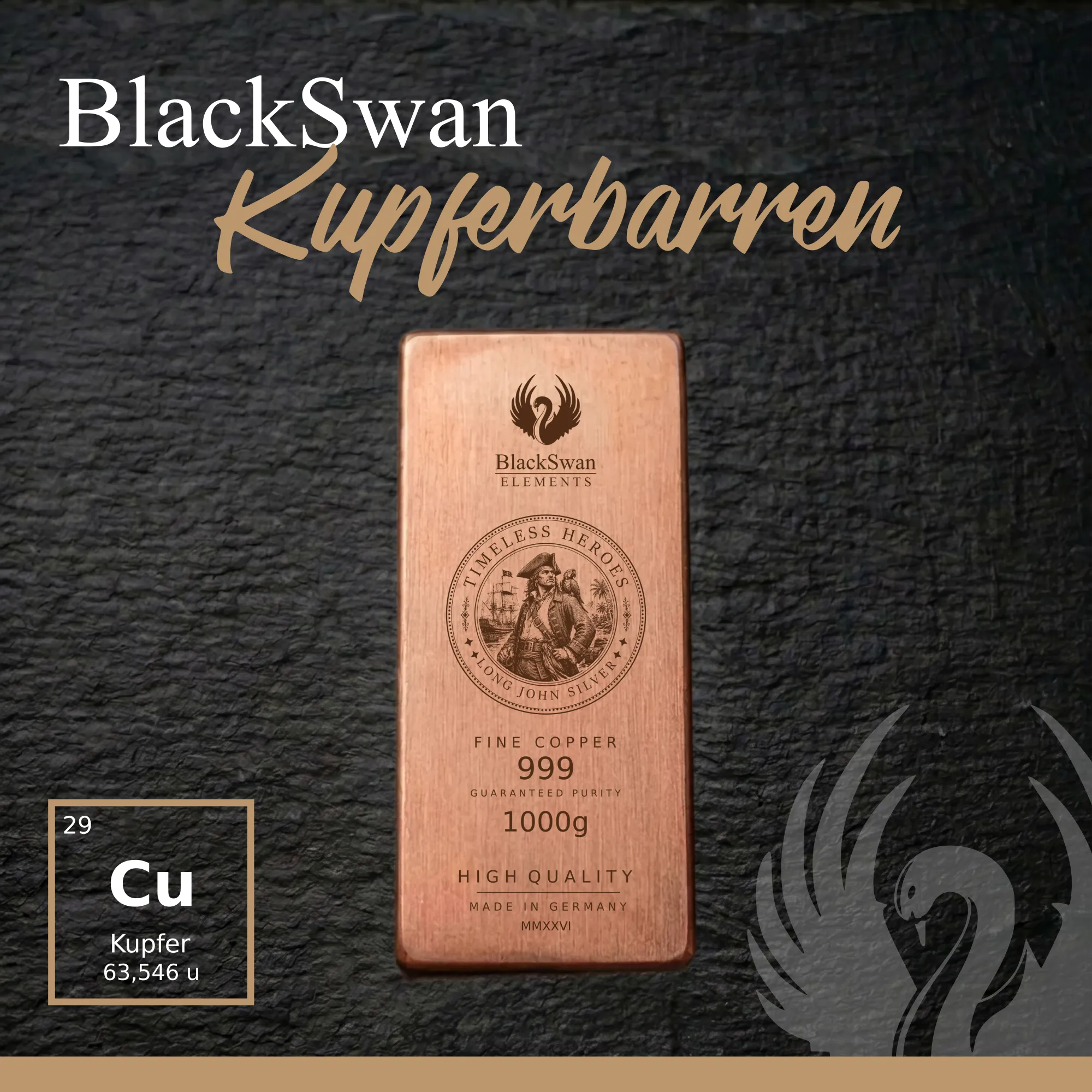 TIMELESS HEROES III (2026) - Limited Edition - 6  x 1000g Kupferbarren